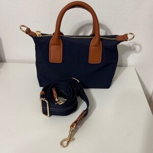 Elegant Navy and Tan Women's Handbag it is new